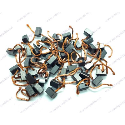 Copper-graphite brushes 6-6-10 mm (50 PCS)