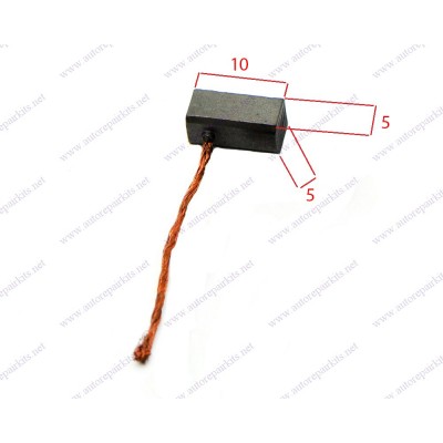 Copper-graphite brushes 5-5-10 mm (4 PCS)
